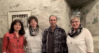 Der Vorstand: Marseline Gruber, Hildegard Pfammatter, Pius Imboden und Marie-Louise Truffer. Es fehlt: Roman Brantschen