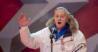 FIS-Pr&auml;sident Gian Franco Kasper bei seiner Rede bei der Er&ouml;ffnungszeremonie der Ski-Weltmeisterschaften in Are.