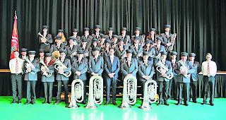 Die Musikgesellschaft &laquo;Alpenrose&raquo; aus Kippel.