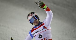 Loic Meillard fehlte eine halbe Sekunde zur Medaille.