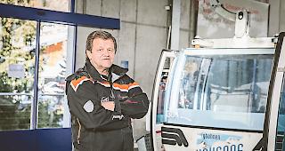 Zuversichtlich. Bruno Ruppen, VR-Pr&auml;sident der Bergbahnen Hohsaas, glaubt an eine erfolgreiche Sanierung  des Bahnunternehmens.Foto wb/Alain Amherd