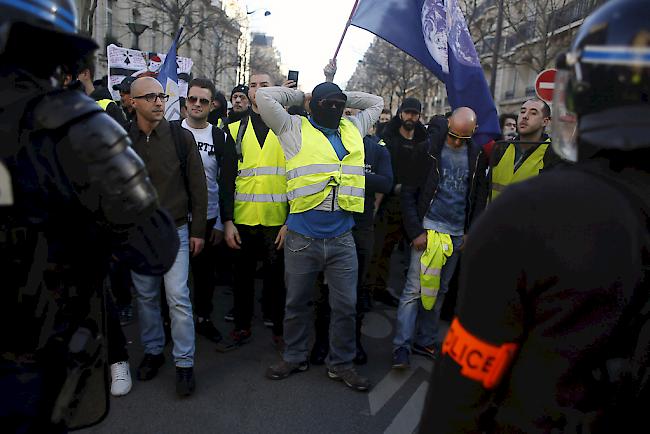 Auch an diesem Samstag gingen in Frankreich zahlreiche Anhänger der "Gelbwesten"-Bewegung auf die Strasse. 