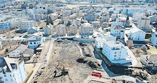 Bauplatz. Auf einer Fl&auml;che von rund 8000 Quadratmetern entsteht n&ouml;rdlich der Gliserallee neuer Wohnraum.