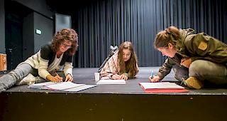 Proben zu &laquo;Umbra &ndash; The Musical&raquo;: Rund ein Monat nach dem Verkaufsstart der Tickets sind die f&uuml;nf Auff&uuml;hrungen bereits ausverkauft. 