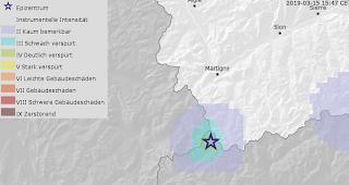 Am Freitagnachmittag hat sich in der N&auml;he von Bourg-Saint-Pierre ein Erdbeben ereignet. 