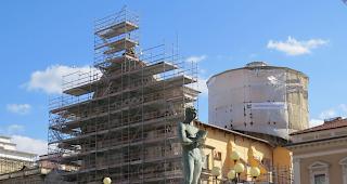 Der Wiederaufbau in L'Aquilla l&auml;uft nur sehr schleppend. 