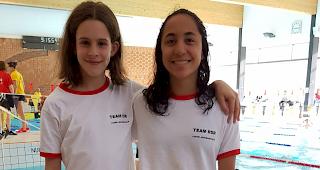 Selektioniert. Xenia Gallo und Elin Kluser vom OW88 durften sich in Burgdorf mit den schnellsten nationalen Schwimmerinnen ihrer Altersklasse messen.