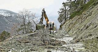 Massiv. Die Unwettersch&auml;den vom Januar 2018 beliefen sich  im Heidadorf auf f&uuml;nf Millionen Franken.Archivbild zvg