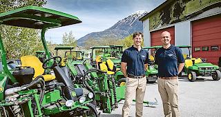 Neue Greenkeeper. Andreas Walger (links) und Hector Forcen.