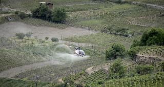 Der Helikopter der Air Glacier im Einsatz.