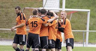 Aufstiegs-Jubel, der FC Leuk-Susten spielt in der n&auml;chsten Saison in der 2. Liga.