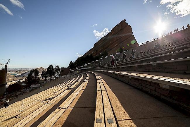 Das «Red Rocks» Amphitheater in Denver, Colorado.