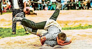 Auch bei den Jungschwingern ist der Plattwurf das Ziel.