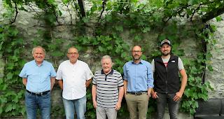 Verwaltungsrat und Gesch&auml;ftsf&uuml;hrung der TWKW: Leonhard Zumoberhaus, Isidor Burkhardt, Fridolin Imboden (Pr&auml;sident), Diego Pfammatter und Pascal Dini (von links). Es fehlen Michel Schwery (Vizepr&auml;sident) und Bernhard Imboden. 