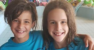 Giulia Zenklusen und Elin Kluser und zeigen an der Futura/RSR Kids gute Leistungen.