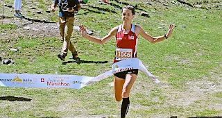 Sabine Kuonen gewann 2018 mit neuem Streckenrekord.&nbsp;