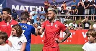 Valon Behrami zeigte im Sittener Mittelfeld eine starke Leistung.