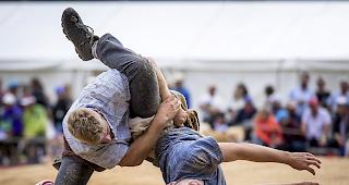 Schwingfest in Leukerbad.