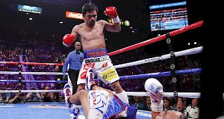 Rekord. Pacquiao ist nach seinem Sieg gegen Thurman &auml;ltester Weltergewichts-Weltmeister.