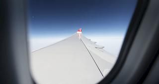 Das Flugzeug von der Swiss war von Genf nach London unterwegs. 