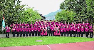 Die Musikgesellschaft &laquo;Glishorn&raquo; aus Glis.