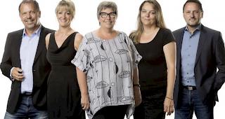 Die B&uuml;rgervereinigung Wallis stellt f&uuml;nf Kandidaten und Kandidatinnen f&uuml;r die Nationalratswahlen 2019.&nbsp;Von links: Hans-Ruedi von Rickenbach, Roxane Aymon, Christ&egrave;le Begg-H&eacute;ritier, Sylvie Balet-Pralong, Jean-Marie Bornet.
