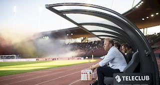 Z&uuml;richs Trainer Ludovic Magnin verfolgt das Fussball-Meisterschaftsspiel der Super League zwischen dem FC Z&uuml;rich und dem FC St. Gallen im Z&uuml;rcher Letzigrund, am Mittwoch, 14. August 2019.