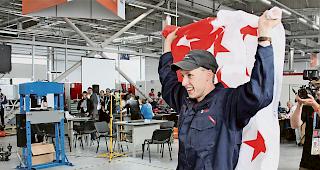 Sebastian Zenh&auml;usern geht an den WorldSkills in Kasan leer aus.
