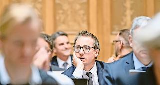 Will in den St&auml;nderat. Philippe Nantermod: &laquo;Ich z&auml;hle nicht auf die Oberwalliser.&raquo;Foto Keystone