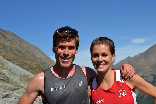 Die Oberwalliser Guido Heynen und Sabine Kuonen gewannen den Seerunden-Lauf.