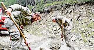 Pioniere auf Rosswald im Einsatz.