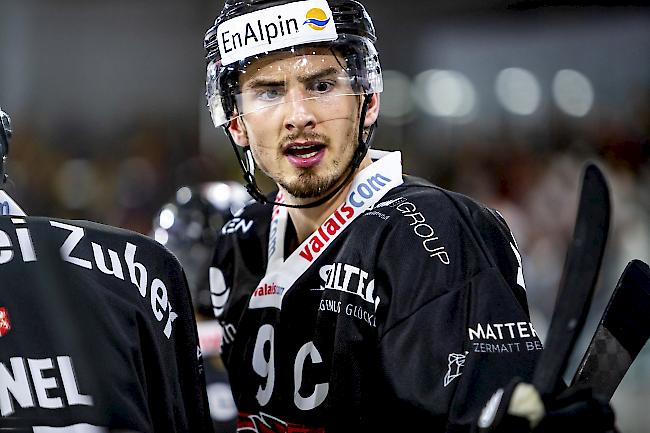 Enttäuschend. Oliver Achermann und der EHC Visp verloren bei den GCK Lions mit 2:3. Foto WB/Andrea Soltermann