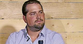 Simon Schnydrig bei einer Aufzeichnung.