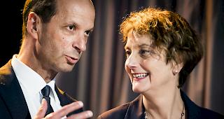 Keine Unterschrift. Das CVP-Duo f&uuml;r den St&auml;nderat Beat Rieder und Marianne Maret.