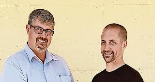 Alter und neuer OFV-Pr&auml;sident. Guido Bregy (links) und Patrick Steffen.