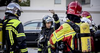 Impressionen aus dem neuen Feuerwehrkurs zu den Grundlagen der taktischen Ventilation gestern in der Visper Litternahalle.