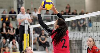 Salome Bieler und der VBC Visp, ein Satzgewinn reichte bei Therwil nicht.