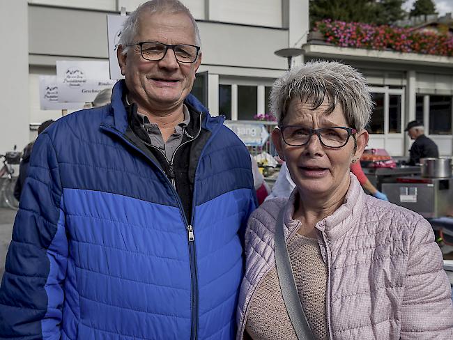 Josef (67) und Margrith (60) Werlen, Agarn. 