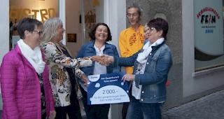 Der Verein &laquo;Zum runden Dreieck&raquo; erhielt eine Spende von 2000 Franken von der Syna-Sektion Gesundheitswesen Oberwallis. 

