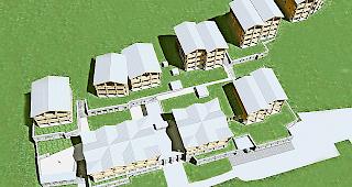 Der Ferienpark &laquo;Relief&raquo; verf&uuml;gt insgesamt &uuml;ber 250 Betten.