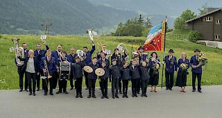 Die Musikgesellschaft &laquo;Richenenalp&raquo; aus Bellwald.