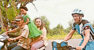 Chaotisch. Auf den Strassen von Indonesien herrschte zum Teil dichter Verkehr.