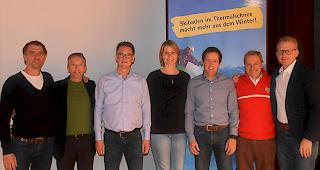 Das Projektteam. Henrik Salzgeber, Davide Savoldelli, Edgar Gr&auml;miger, Bianca Keybach, Urs Zurbriggen, Dr. Roland Zegg, Oliver M&uuml;ller (von links)