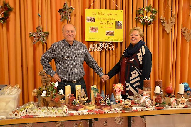Auch im Briger Pfarreizentrum präsentierten diverse Aussteller ihre Palette an Weihnachtsdekorationen.