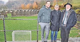 Wollen wieder ein Freiluftkino f&uuml;r die Aletsch-Region: Simon Franzen, OK-Pr&auml;sident, Edgar Kuonen, Gemeindepr&auml;sident, und Marcel Kummer, Initiant.