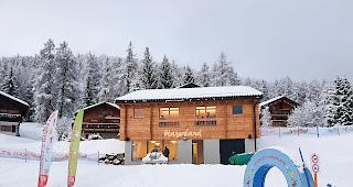 <b>Das neue Bijou.</b> Das Geb&auml;ude &laquo;Hasenland&raquo; mit dem Kinderhort im Obergeschoss und dem Aufenthaltsraum im Erdgeschoss.