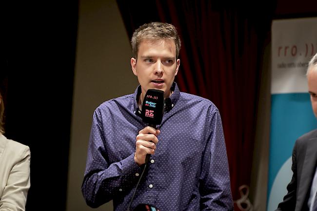 Klare Ideen. Aaron Heinzmann aus Visperterminen kandidierte für die Grünen für den Nationalrat.