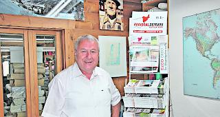 Markus Holzer, Besitzer der Regionalzeitung Aletsch Goms geht ab 1. Januar 2020 in Pension. 