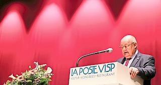 Motiviert. Gemeindepr&auml;sident Niklaus Furger versicherte der Visper Bev&ouml;lkerung, dass die &shy;Gemeinde f&uuml;r die kommenden Herausforderungen gewappnet ist. Foto mengis media