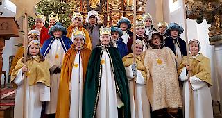 Die Sternsinger in Eyholz sammelten heuer f&uuml;r das Hilfsprojekt &laquo;Wasser f&uuml;r Kamerun&raquo;.